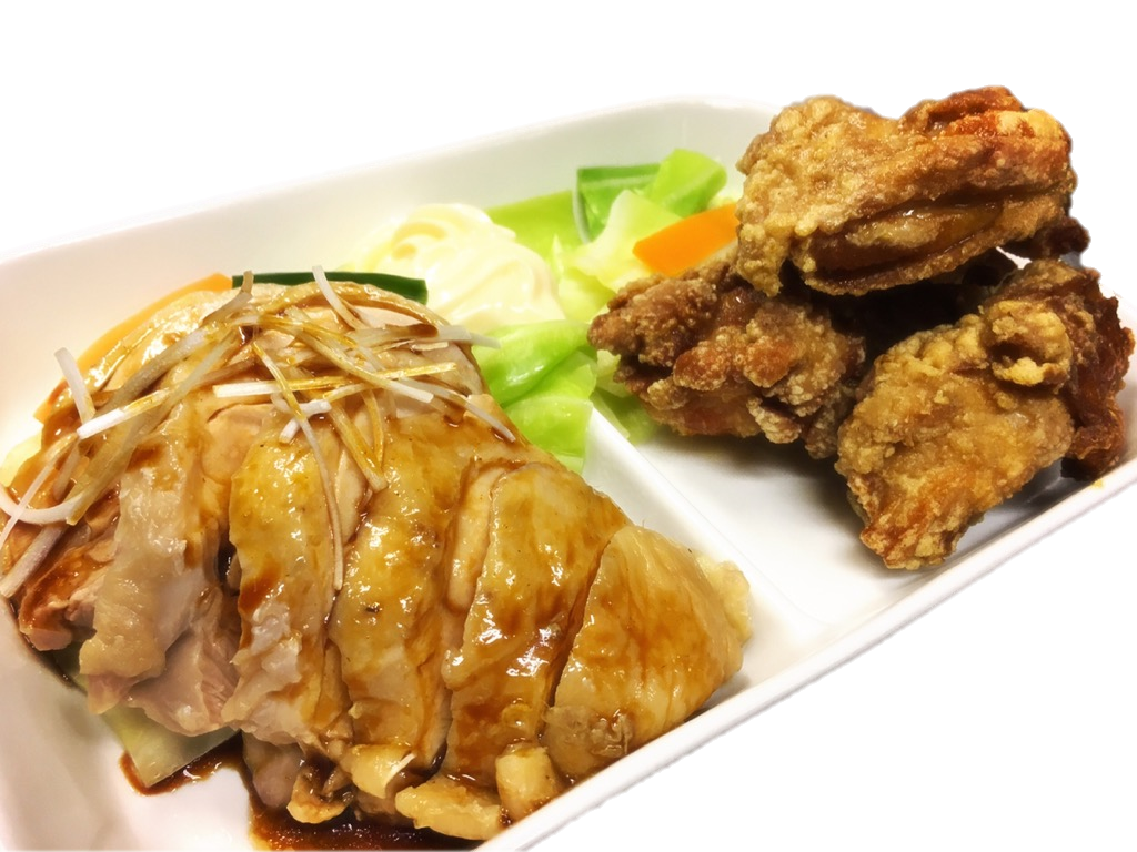 蒸し鶏&唐揚げ