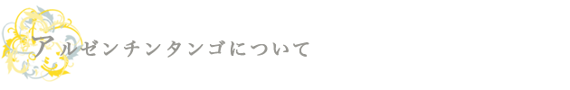 アルゼンチンタンゴについて